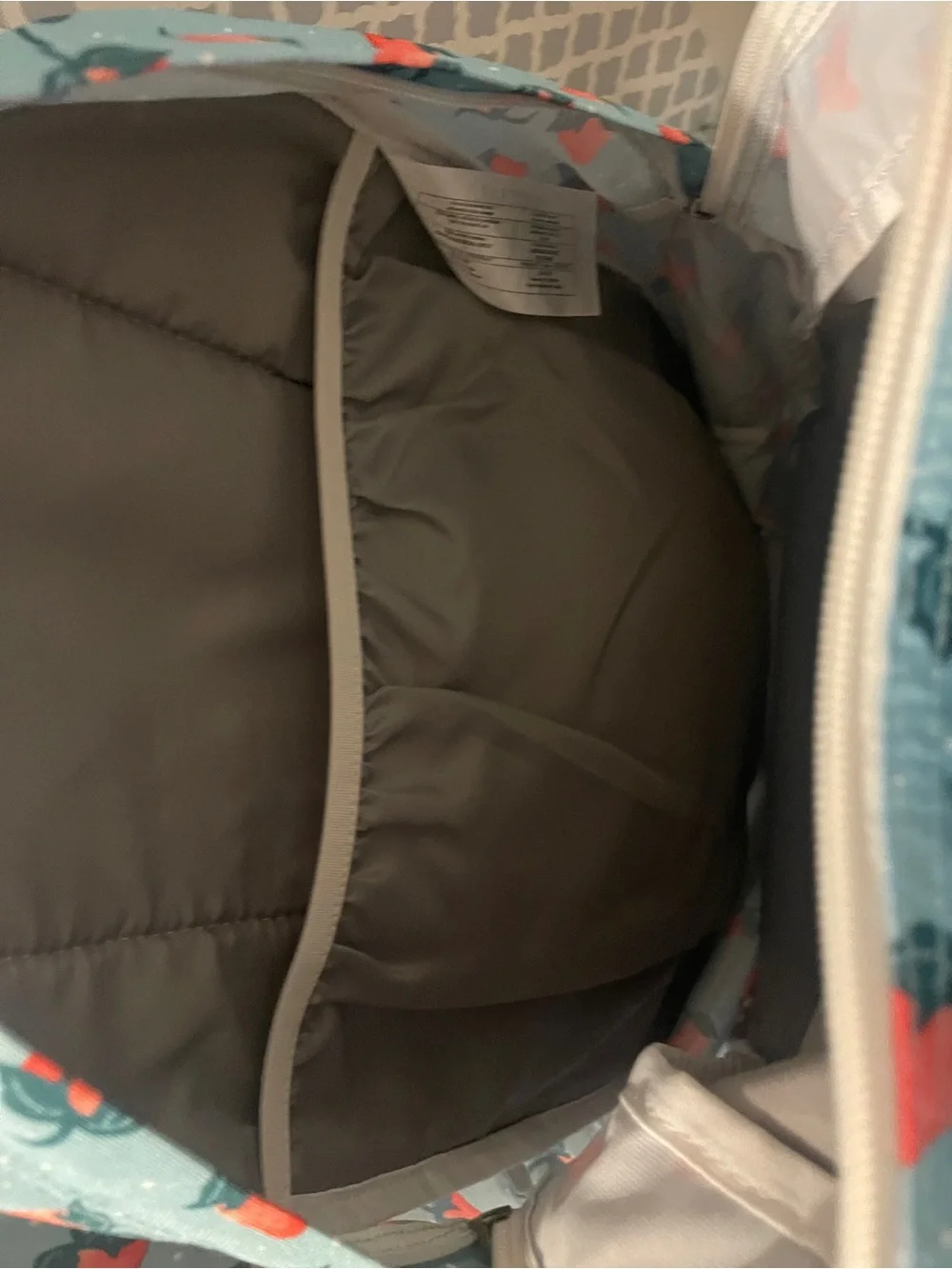Trans by Jansport Teal Strawberry and  Polkadot print Backpack